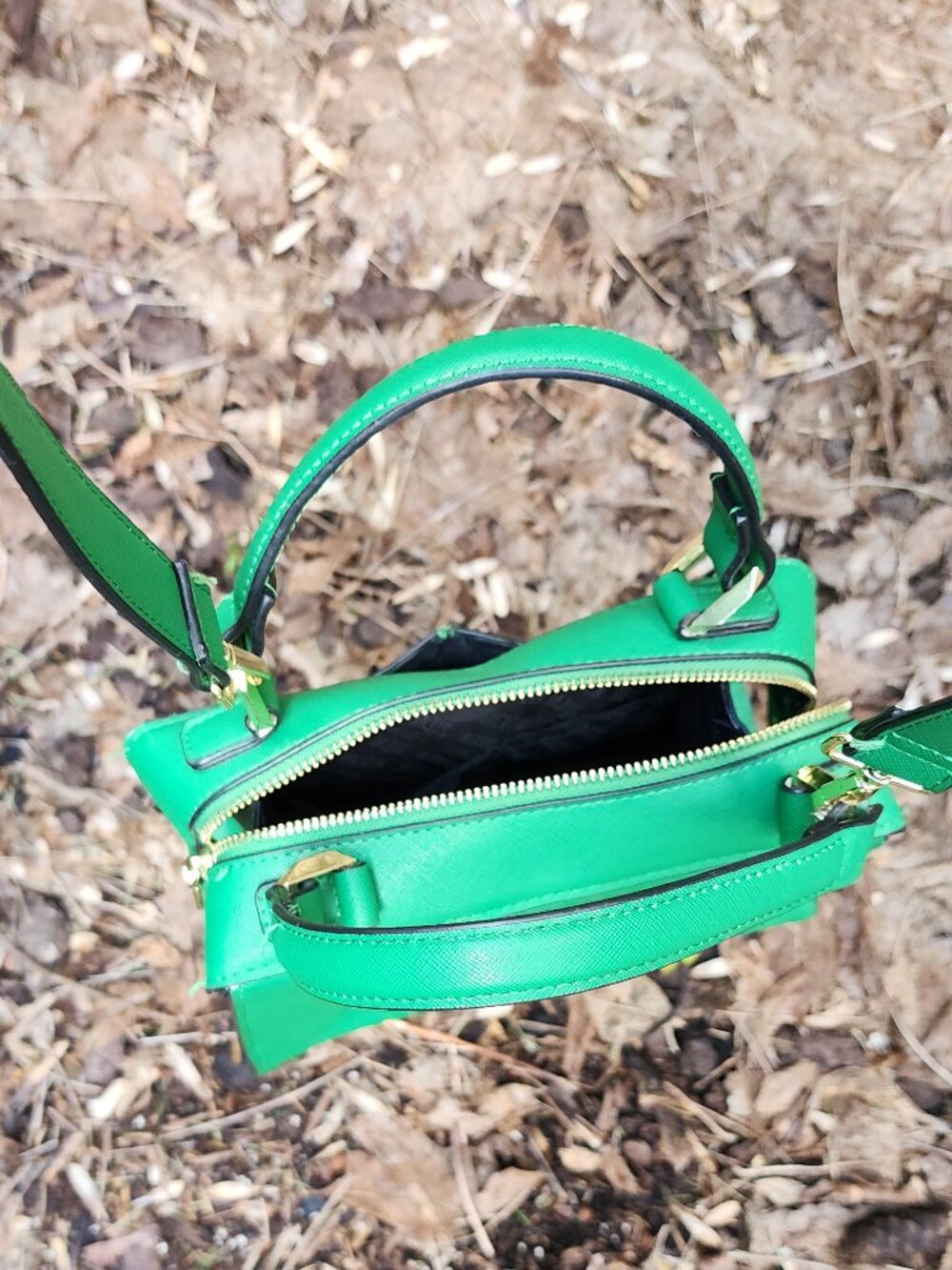 GUC Women's Steve Madden Kelly Green satchel crossbody bag - Picture 5 of 16